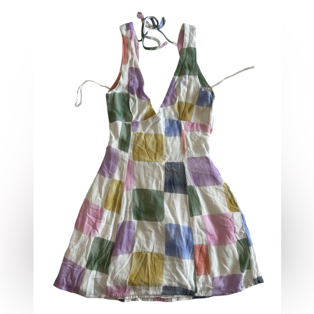 Princess Polly Multicolor Patchwork Mini Dress - image 2